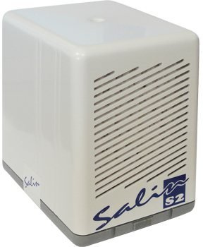 Salin S2 - Natursalz Luftfiltersystem, Salzlufttherapie Gerät, Pollenfilter, Staubfilter, Luftreiniger, Weiß, Ja