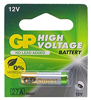 GP 27A Alkaline Battery 12V (Pack of 2)