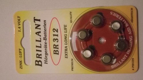 Brillant BR 312 Hörgerätebatterie
