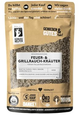 Bremer Gewürzhandel Feuer- & Grillrauchkräuter Gewürzmischung, gerebelt, BBQ-Gewürz zum Räuchern von Grillfleisch, Feuerkräuter für den Grill oder Smoker, 100g