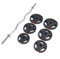 GORILLA SPORTS® Hantelset - 25 kg, SZ Curlstange 120 cm, Gewichte 2x1,5 kg / 2x2,5kg / 2x5kg, mit 2 Sternverschlüsse, 30 mm, Kunststoff - Hantel Set, SZ-Stange, Hantelscheiben, Curlstange