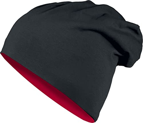 MSTRDS Accessoires Jersey Beanie Reversible blk/red, one Size