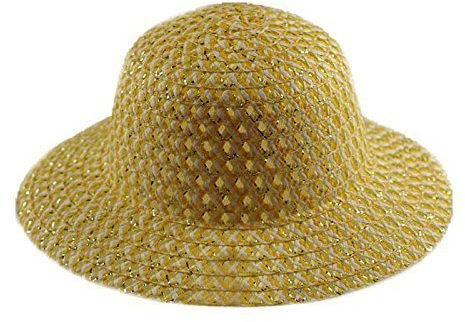 Robelli Girls Kids Easter Bonnet Hat (Arts & Craft) - 4 Colours (Yellow)