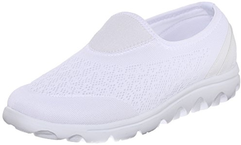 Propét Womens TravelActiv Walking Walking Sneakers Shoes - White - Size 10 AA