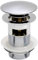 VeeBath Basin Sink Waste Modern Full Dome Pop Up Click Clack Sprung Plug Slotted with Overflow- Chrome