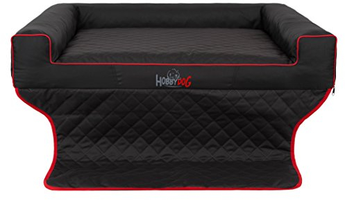 Hobbydog R2 VITCZA4 Viki Trunk Das Lager/Bett, Die Couch für einen Hund Zum Kofferraum, 100 x 80 cm, L, schwarz