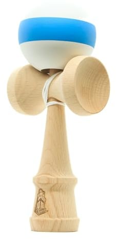 YoYo Factory Kendama – Original Holz Kendama für Anfänger & Profis – Lokal in EU hergestellt – Kendama Original und Fidget Toy - Weiß/Blau
