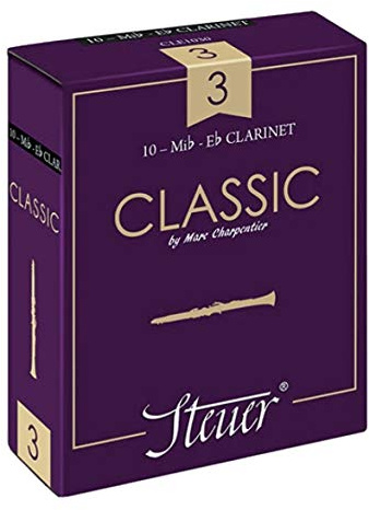 Steuer reed EB clarinet Classic French cut pack of 10 size. 3