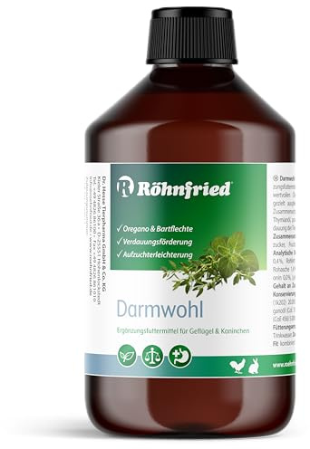 Röhnfried Darmwohl 500ml für Nager, Geflügel & Kleintiere I unterstützt Verdauung & Aufzucht I mit Oregano- & Thymianöl