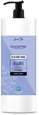 BIOCENTER Gel de baño y ducha natural Relajante - Línea Top - Ecológico y vegano 1000 ml