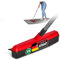 Novaliv – Escoba de goma I rojo I Escoba con mango extensible I Cepillo granulado Cepillo para Parquet escoba peluquería Cepillo Cepillo de pelo cerdas de goma