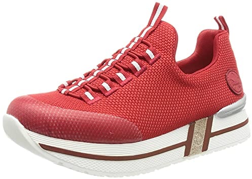 Rieker Damen N3674 Sneaker, Rot,36 EU