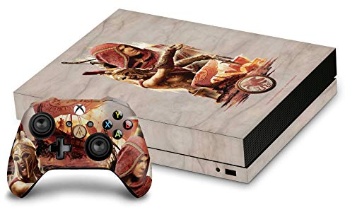 Head Case Designs Offizielle Zugelassen Assassin's Creed Kassandra Odyssee Kunstwerk Vinyl Haut Gaming Aufkleber Abziehbild Abdeckung kompatibel mit Xbox One X Console and Controller Bundle