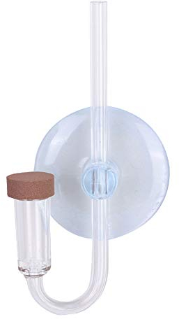 Acryl Aquarium CO2 Zerstäuber Diffusor, Aquarium Aquarium Diffusor CO2 Diffusor Spiral Glas Zerstäuber für Aquarium gepflanzt Tank(S)