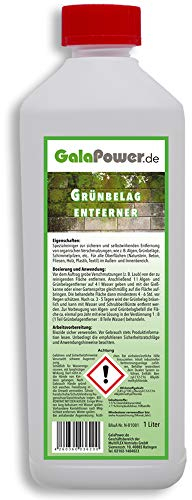 GalaPower Grünbelagentferner, 1 Flasche mit 1 Liter Inhalt