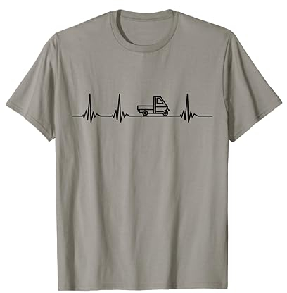 Ape Dreirad Italien Herzschlag T-Shirt