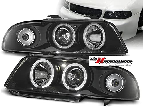 Angel Eyes Scheinwerfer in schwarz für Audi A4 B5 1995-1998
