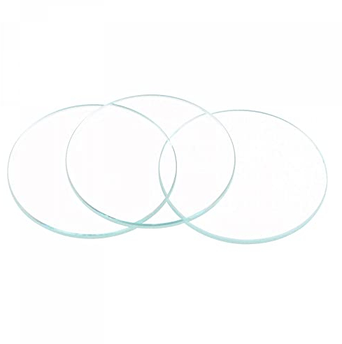 sourcing map 6-Pack Watch Crystal Lens Glass 20mm Dia. Round Flat Mineral Replacement Parts for Watchmaker Repair