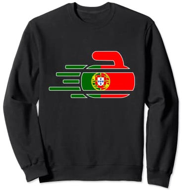 Portugal Curling Fans Trikot Portugal Curling Fans Wintersport Sweatshirt