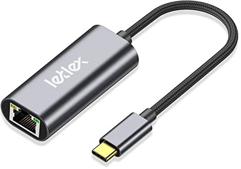 USB C to Ethernet Adapter, 1000 Mbps USB-C Gigabit Ethernet Adapter Compatible with MacBook Pro and Air for Thunderbolt 3 USB 4, Ethernet to Type C USBC Adapters for Mac Windows Android