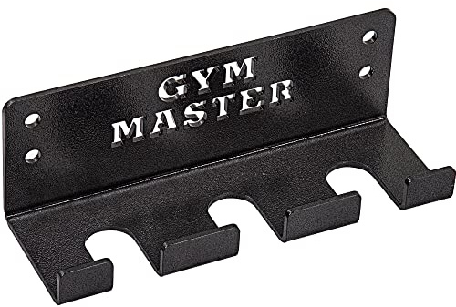GYM MASTER Vertical Wall Mounted Olympic 2 Barbell Storage Hanging Rack