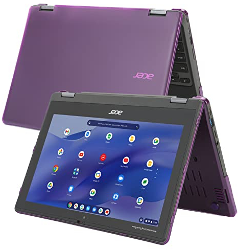 mCover Funda rígida Solo Compatible con computadoras portátiles 2 en 1 Acer Chromebook Spin 511 R753T Series de 11.6 Pulgadas (no Compatible con ningún Otro Modelo Acer), Color Morado