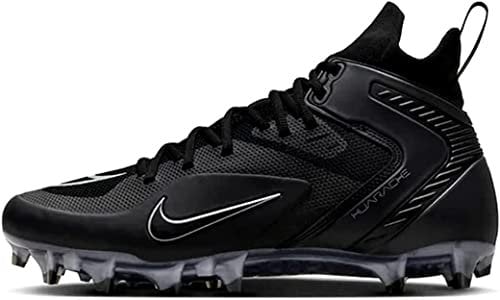 Nike Alpha Huarache 8 Elite LAX Lacrosse Cleats Herren Schwarz CW4440-011, Schwarz, 45 EU