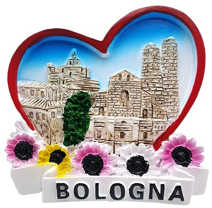 3D-Kühlschrankmagnet Vintage Stadt Bologna Flagge Italien, Kühlschrankmagnet, Dekoration für Magnettafel, Haus und Küche, Büro