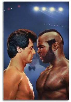 VZRSQZK Rocky 3 Filmposter, dekoratives Gemälde, Leinwand-Wandposter und Kunstdruck, modernes Familienschlafzimmer-Dekor-Poster, 20 x 30 cm