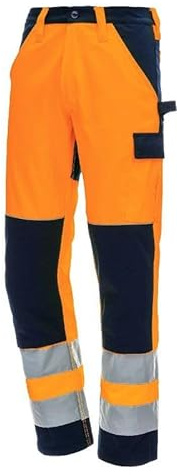 Nitras Warnschutz Bundhose Motion Tex Viz, orange/blau, Größe 44