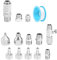 Qusedwey 14 StüCke Airbrush Adapter Set, Airbrush Schnellkupplungen, Luftpinsel Adapter Satz, Anschluss Satz