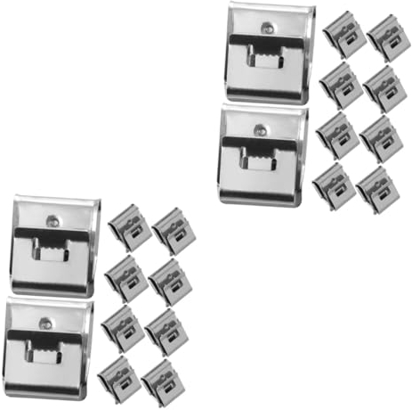 ULTECHNOVO 2sets Rahmen Draht Klemmen Solar Photovoltaik Kabel Clips Edelstahl Draht Clips Set 55 Stücke * 2