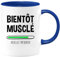 quotedazur - Mug Humour Bientôt Musclé Veuillez Patienter - Tasse Cadeau Humour Adolescent Musculation - Bleu/Céramique