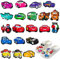 Cars Anstecker, Cars Charms for Crocs, PVC Lightning Mcqueen Anstecker Kinder, Cars Stecker Set, Cars Schuhanstecker, Cartoon Cars Schuh Charms, Cars Pins, Cars Schuh-Dekoration für Kinder Geschenke