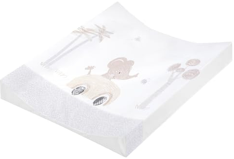 Julius Zöllner® 2-Keil Wickelauflage 50x65 cm - weiche Wickelunterlage - Baby Wickeltischauflage - Folie, wasserdicht & abwischbar - Made in Germany - OEKO-TEX Standard 100 - Safaritour