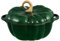 Flavehc Kürbis Dutch Oven Mit Deckel 3,8 Qt - Grün Emailliertes Gusseisen Topf für Brot Backen Mit Griffen