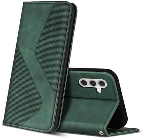 ZONNAVI Cover per Samsung Galaxy A15 4G/5G, Flip Custodia Pelle PU con [Slot Cart] [Supporto Stand] [Magnetica], Cover a Libro Portafoglio per Samsung A15 4G/5G (Verde)