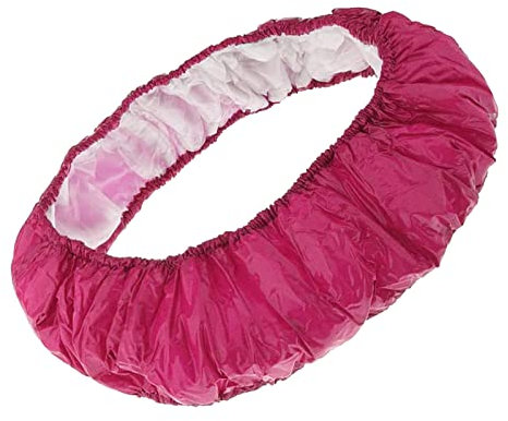 Mini-Trampolin-Federabdeckung, 101,6 cm, Rosa, Oxford-Stoff, Sicherheitsschutz mit wasserdichter und UV-beständiger Polsterung für Fitnessübungen, reißfester Rock