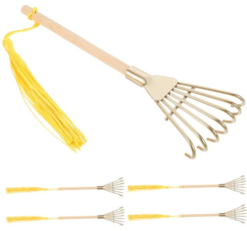 Vaguelly 5 Pièces Mini Râteaux De Jardin Zen Petits Râteaux Zen Râteaux De Bac à Sable Outil Mini Râteaux Petits Râteaux à Cendres Outils De Jardin Zen Décoration Murale Râteaux Le Fer