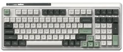 TRyYCB Teclado mecánico Intercambiable en Caliente RGB de 98 Teclas para Juegos de Modo único CMK98(V2-White Switch)