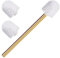 Oro Escobilla para Inodoro, Acero Inoxidable Escobillas De BañO fósforo 3 Cabezales de Cepillo, Escobilla BañO Repuesto Cabeza Diámetro 7,5 cm, para Limpiar Inodoros y Bañeras de Baño （35cm）