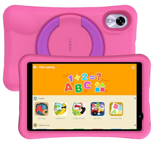UMIDIGI Tablet Bambini Android 14, 8 Pollici, WIFI 6, G1 Tab Mini Kids, 7(3+4) GB+32GB/TF 1TB, 5000 mAh, 5MP, Controllo Parentale, Quad Core, BT5.0, Google GMS
