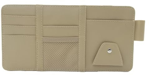 Car Sun Visor Organizer,Visor Holder Document Wallet Multi-Pocket,Sunvisor Organizers for Auto Car Truck Interior Accessories for Drving License Insurance Document Glasses Clip Storage Pocket