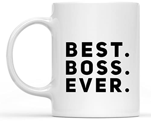HSIRYAOHD Tasse « The Best Mug for Boss Ever Thank You » - Cadeau amusant et sarcastique pour homme et femme - 325 ml