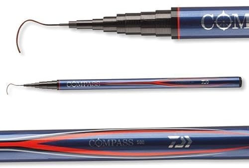 Daiwa Compass Mobile Telepole Stipprute 3m / 4m / 5m / 6m kompakt Stippangel (6,00m)