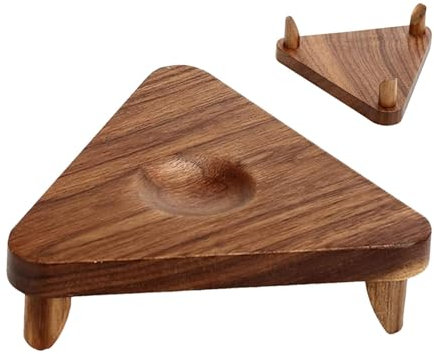 Riaisttd Basketball Display Stand, Wooden Ball Holder, Small Ball Stand