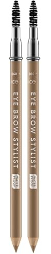 Catrice Eye Brow Stylist, Augenbrauenstift, Nr. 060, Braun, langanhaltend, matt, vegan, wasserfest, ohne Mikroplastikpartikel, Nanopartikel frei, 2er Pack (1.4g)