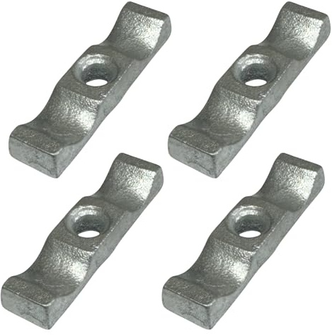 Verzinkte Drehknöpfe, 50 mm, 4 Stück, Metall-Raumenschnäpper für Tore, Schuppen, Ställe, Schränke