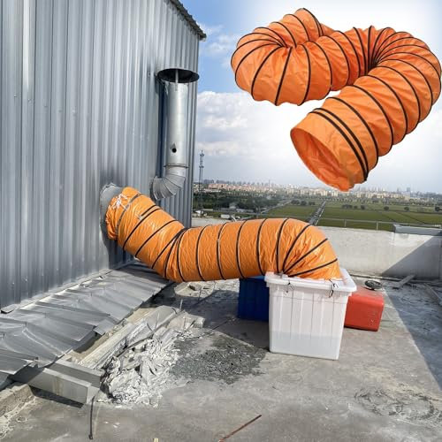 Tubo Flessibile Ventilatore Di Scarico De'aria Da Condotto, Condotto Flessibile Da 15, 20, 25, 30, 35, 40, 60 Cm Per Officine/spazi Ristretti, Tubo Flessibile Di Sfiato Per Asciugatrice(30cm,10m)