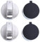 SHINEOFI 4Pièces Bouton de Commande de Brûleur Lot pour Poêle à Remplacement Élégant Compatible